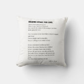 Ruimte voor liefdesgedicht kussen (Voorkant)