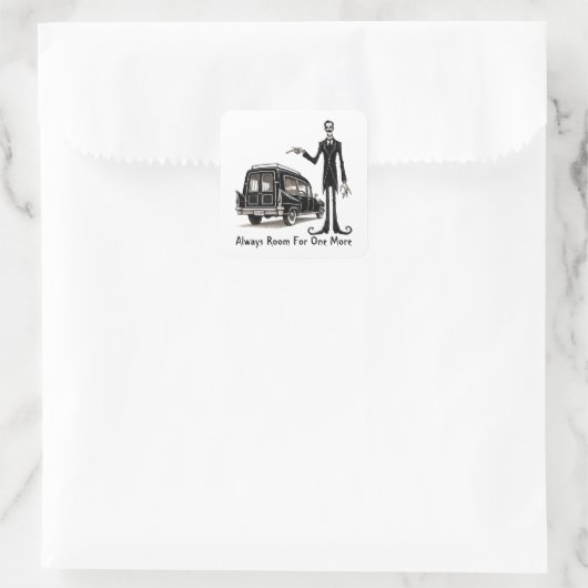 Ruimte voor nog één vierkante sticker (Tas)