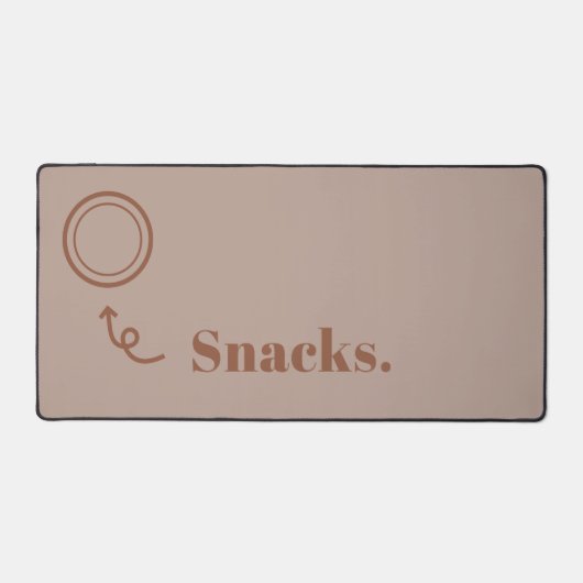 Ruimte voor Snacks Grappige Bureaumat Kantoorhumor (Voorkant)