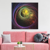 Ruimte Vuurwerk Canvas Afdruk (Insitu (Woonkamer))