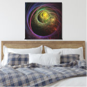 Ruimte Vuurwerk Canvas Afdruk (Insitu (Slaapkamer))