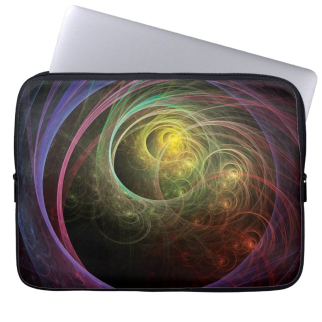 Ruimte Vuurwerk Laptop Sleeve (Voorkant)