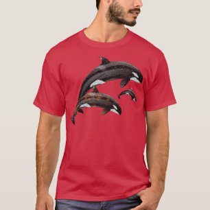 Ruimte walvissen ontwerp 2 pod t-shirt