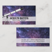 Ruimte | wetenschapstelescoop visitekaartje (Voorkant / Achterkant)