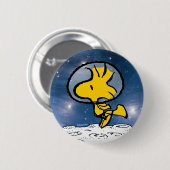 RUIMTE | Woodstock Astronaut Ronde Button 5,7 Cm (Voorkant /achterkant)