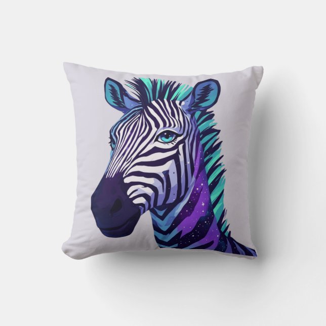 Ruimte Zebra Kussen (Voorkant)