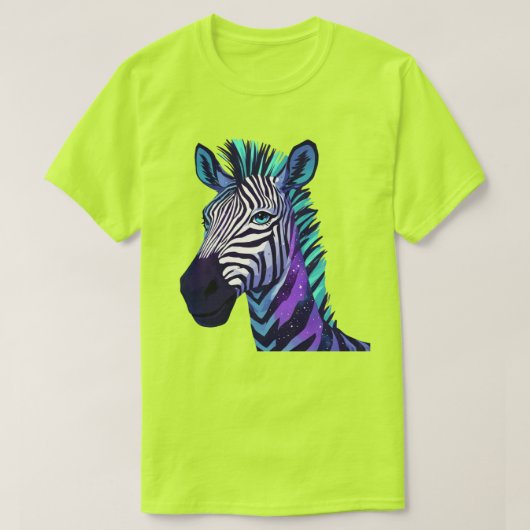 Ruimte Zebra T-shirt (Design voorkant)