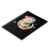 Ruimte-Zee Otter Astronaut Otter Notitieboek (Linkerzijde)