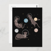 Ruimte-Zee Otters Funny Galaxy Otter Briefkaart (Voorkant / Achterkant)