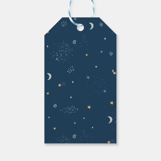 Ruimte · Zonnestelsel · Galaxy Thank You Label Cadeaulabel (Achterkant)