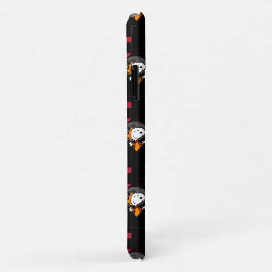 RUIMTE | Zwarte Snoopy Space Suit-patroon Case-Mate iPhone Case (Achterkant/rechts)