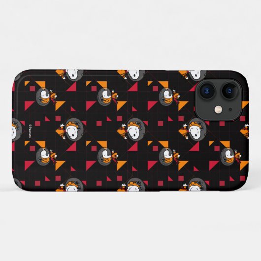 RUIMTE | Zwarte Snoopy Space Suit-patroon Case-Mate iPhone Case (Achterkant (horizontaal))