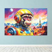 RUIMTEAAP-10 CANVAS AFDRUK (Insitu (Houten vloer))