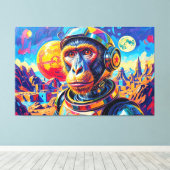 RUIMTEAAP-12 CANVAS AFDRUK (Insitu (Houten vloer))