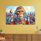 RUIMTEAAP-13 CANVAS AFDRUK (Insitu (Woonkamer))