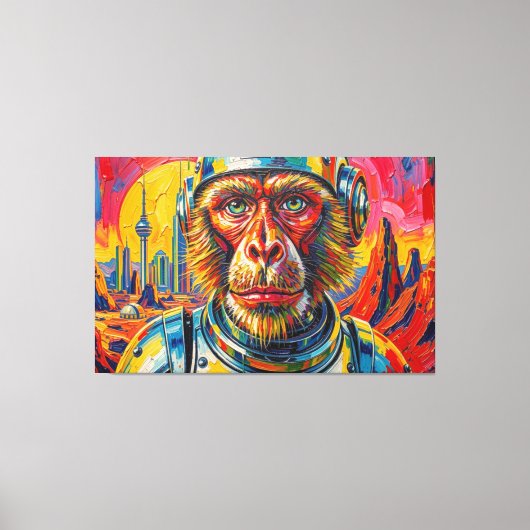 RUIMTEAAP CANVAS AFDRUK (Voorkant)