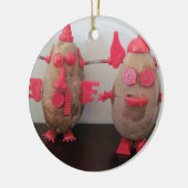 Ruimteaardappelen Keramisch Ornament (Links)