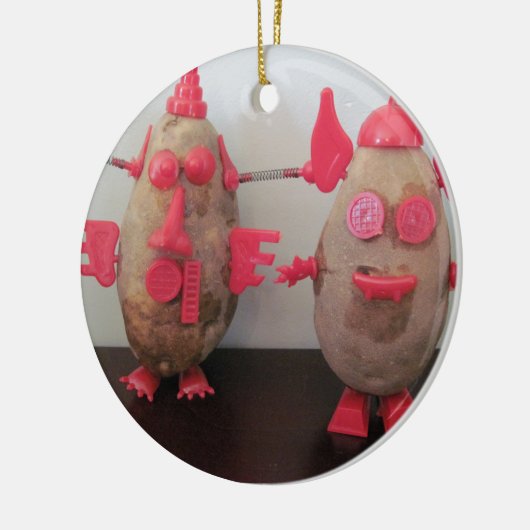 Ruimteaardappelen Keramisch Ornament (Links)