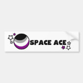Ruimteaas - Asexualiteit Bumpersticker (Voorkant)