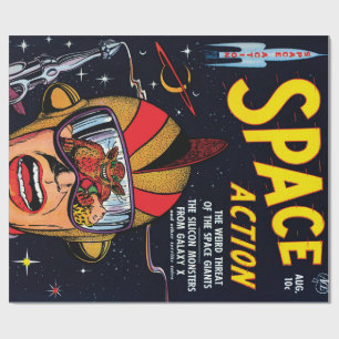 Ruimteactie #2  Sci Fi Comic Book Hoesje Cadeaupapier