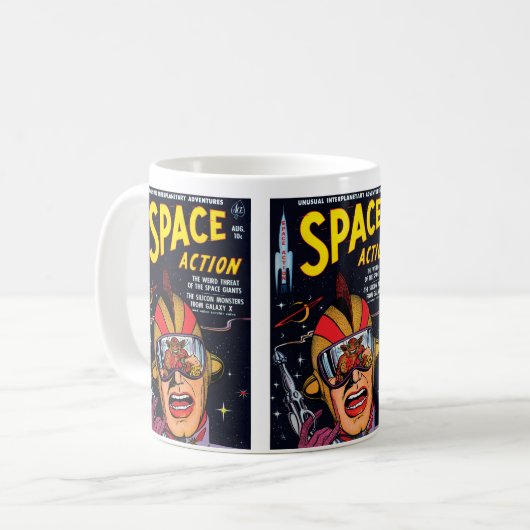 Ruimteactie #2 Sci Fi Comic Book Hoesje Mok (Voorkant links)