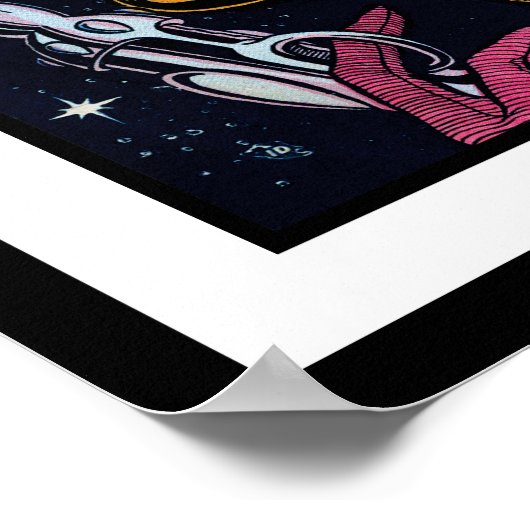 Ruimteactie #2  Sci Fi Comic Book Hoesje Poster (Hoek)