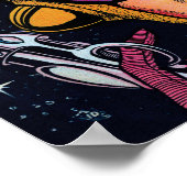 Ruimteactie #2  Sci Fi Comic Book Hoesje Poster (Hoek)