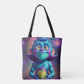 Ruimtealien & Vriend Tote Bag (Achterkant)