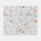 Ruimteanimatie - grijze textuur fleece deken (Voorkant (Horizontaal))