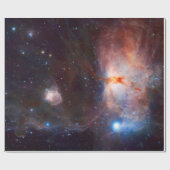 Ruimteasstronomie vlam Nebula universum Cadeaupapier (Vlak)