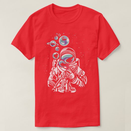 Ruimteastronaut planetaire systemen ruimteastronom t-shirt (Design voorkant)