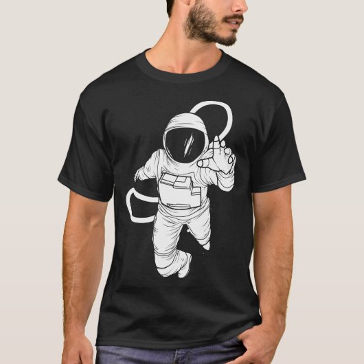 ruimteastronaut t-shirt (Voorkant)
