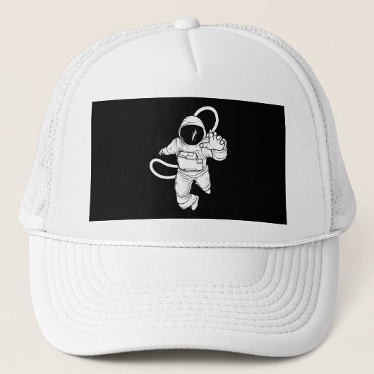  ruimteastronaut trucker pet (Voorkant)