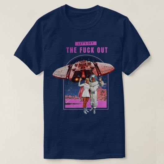 Ruimteastronauten grappige citaten t-shirt (Design voorkant)