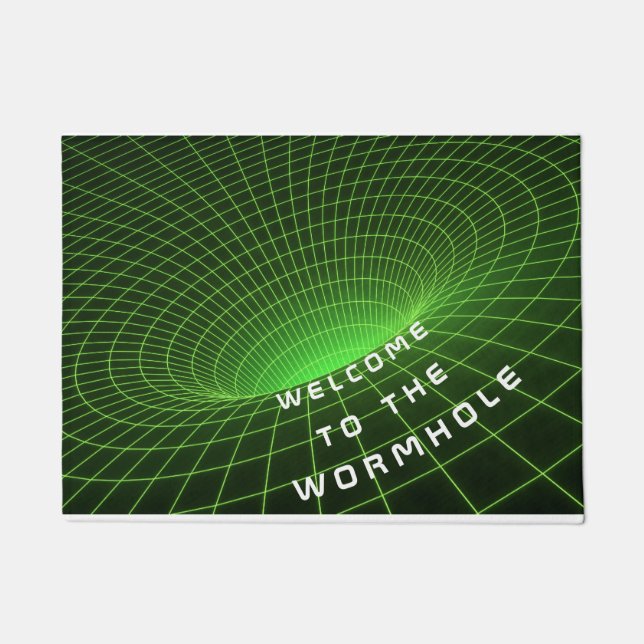 ruimteastronauten in het wormgat verwelkomen deurm deurmat (Voorkant)