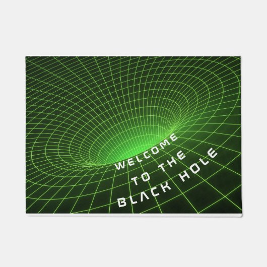 ruimteastronauten met zwarte gaten welkom deurmat (Voorkant)