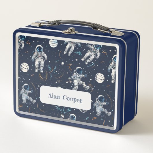 Ruimteastronauten Sterren & Planeten Custom Kinder (Voorkant)