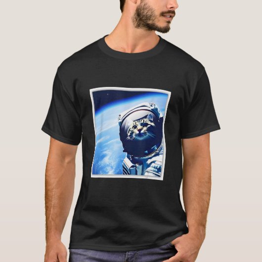 ruimteastronautenkat t-shirt (Voorkant)