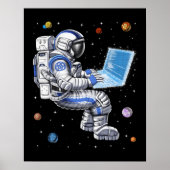 Ruimteastronautenprogrammeur Poster (Voorkant)