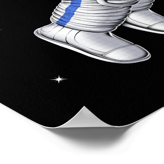 Ruimteastronautenschilder Poster (Hoek)