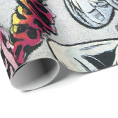 Ruimteavonturen #12 Funny 50s Retro Sci Fi Comic Cadeaupapier (Rol Hoek)