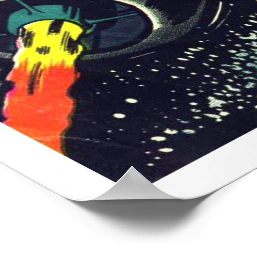 Ruimteavonturen #4 (1953) poster (Hoek)