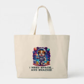 Ruimteavonturier Poochie Grote Tote Bag (Achterkant)