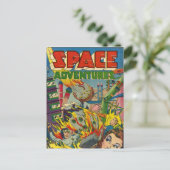 Ruimteavonturiers Comic Book Briefkaart (Staand voorkant)