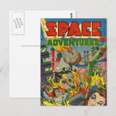 Ruimteavonturiers Comic Book Briefkaart (Voorkant / Achterkant)