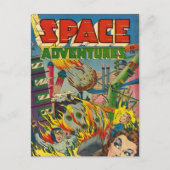Ruimteavonturiers Comic Book Briefkaart (Voorkant)