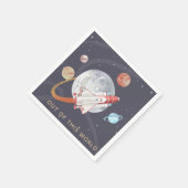 Ruimteavontuur Astronaut uit deze wereld Servet (Hoek)