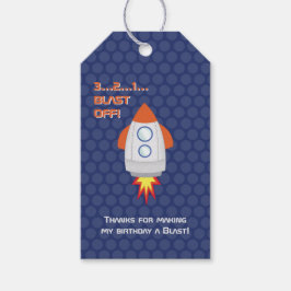 Ruimteavontuur Cadeaulabel