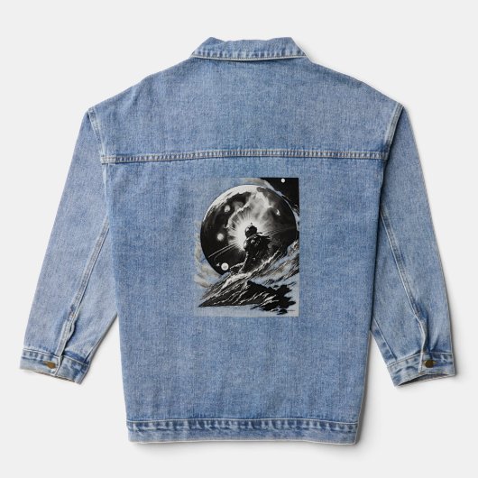 Ruimteavontuur Denim Jacket (Achterkant)