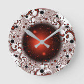 Ruimteavontuur Fantasy Fractal Art Ronde Klok (Voorkant)